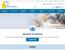 Tablet Screenshot of emptech.com